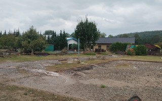 Nabombi po povodních ZŠ a MŠ Brantice