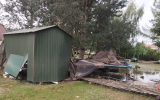 Nabombi po povodních ZŠ a MŠ Brantice